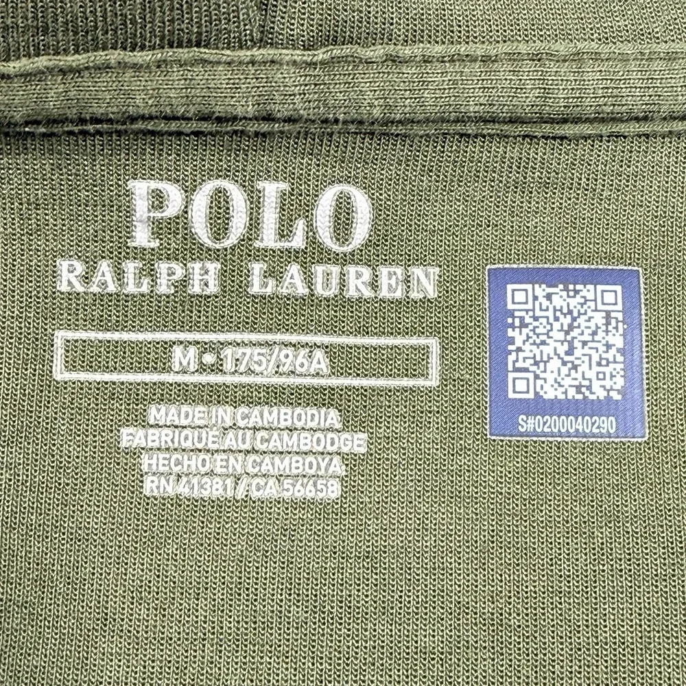 Polo Ralph Lauren Double-Knit Full-Zip Hoodie Sweatshirt Men's M Olive Jacket